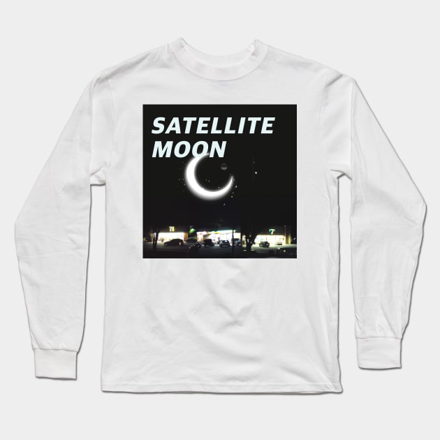 Satellite Moon C-store Noire logo Long Sleeve T-Shirt by lofi_retrowave